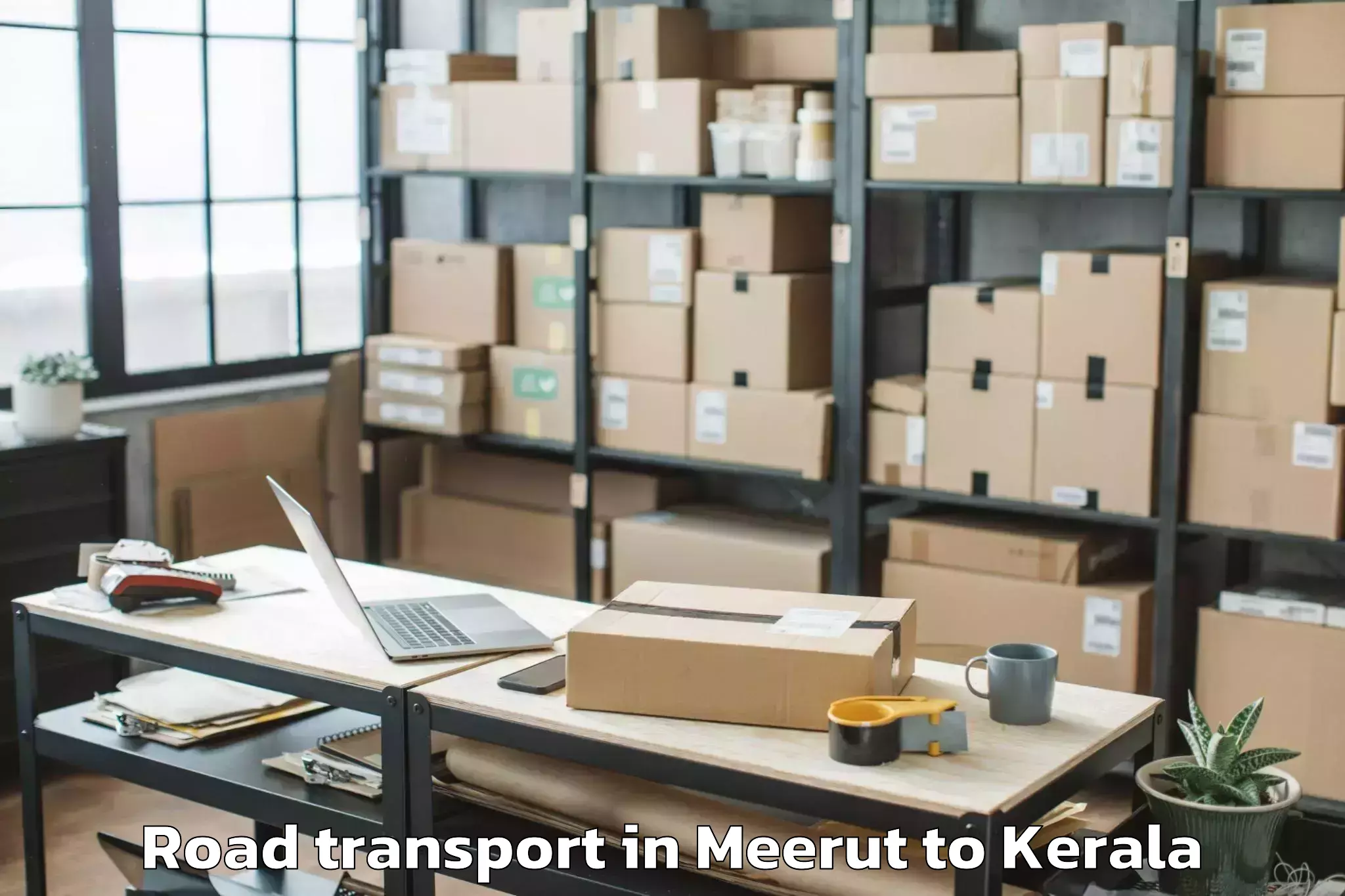 Book Meerut to Attingal Road Transport